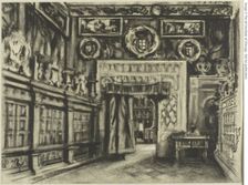The Chapter House, Toledo Cathedral, c. 1903. Creator: Joseph J Pennell