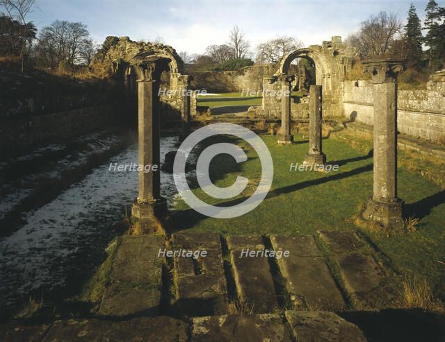 The Chapter House, the Cistercian Abbey of Jervaulx, North Yorkshire, 1995 Artist: Andrew Tryner