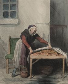The Chapter of Interpretations, plate 8: Each burn fears cold water, 1843. Creator: Honoré Daumier (French, 1808-1879); Aubert