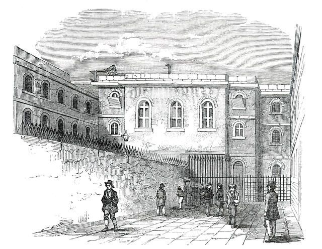 The Chapel-Yard, Newgate Prison, 1850. Creator: Unknown.