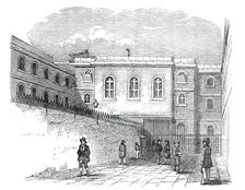 The Chapel-Yard, Newgate Prison, 1850. Creator: Unknown