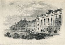 The Chapel and Schools, Fulneck near Leeds 19th century, (1947). Creator: Unknown