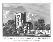 The Chapel at Stanton Harcourt, in Oxfordshire c1800