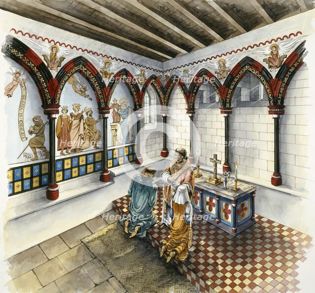 The Chapel, Clifford's Tower, late 14th century, (c1990-2010). Artist: Peter Dunn.