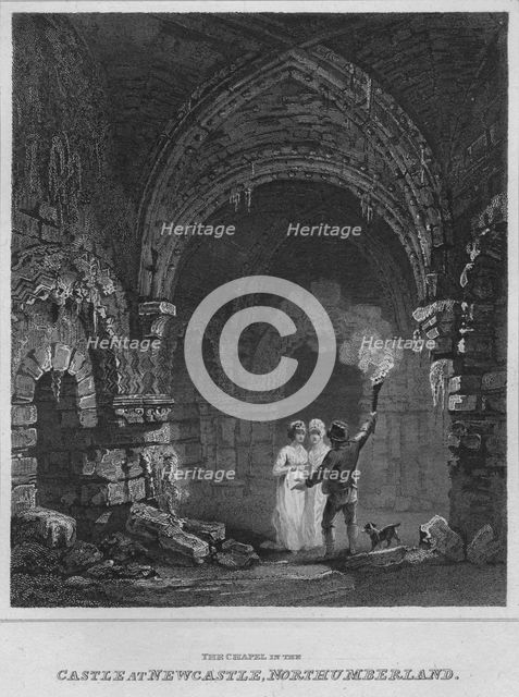 'The Chapel in the Castle at Newcastle, Northumberland', 1814. Artist: John Greig.