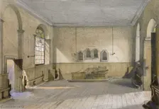 The chapel in Queen's Bench Prison, Borough High Street, Southwark, London, 1879. Artist: John Crowther