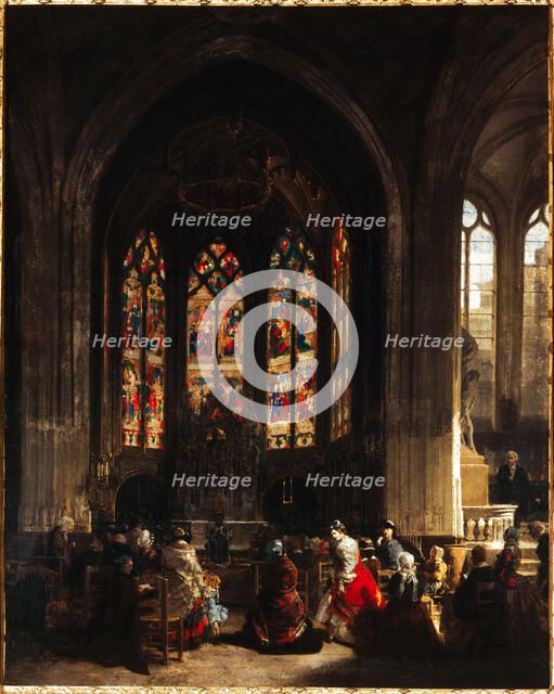 The chapel of the Virgin at Saint-Gervais-Saint-Protais church, c1860. Creator: Unknown.