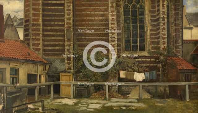 The Chapel of Grace in Antwerp, 1866. Creator: Henri Jean Augustin de Braekeleer.