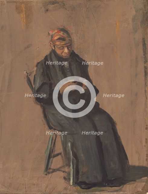 The Chaperone, c. 1908. Creator: Thomas Eakins.
