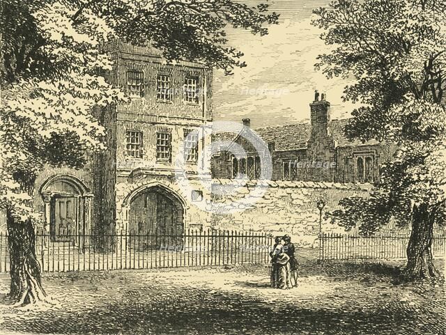 'The Charterhouse, from the Square', c1872. Creator: Unknown.
