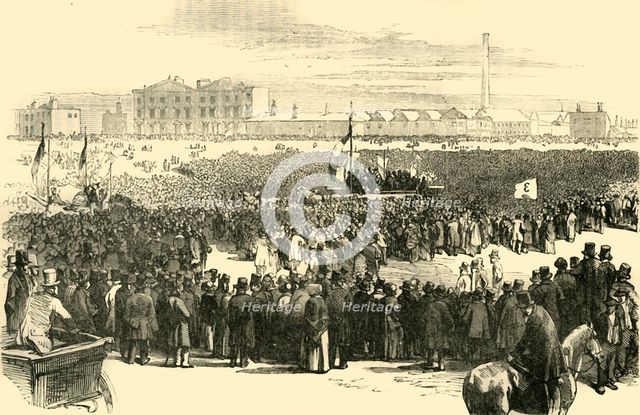 'The Chartist Meeting on Kennington Common, 1848', (c1878). Creator: Unknown.