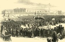 The Chartist Meeting on Kennington Common, 1848 (c1878). Creator: Unknown