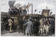 The Chartist Demonstration on Kennington Common, 1848, (1900). Artist: William Barnes Wollen