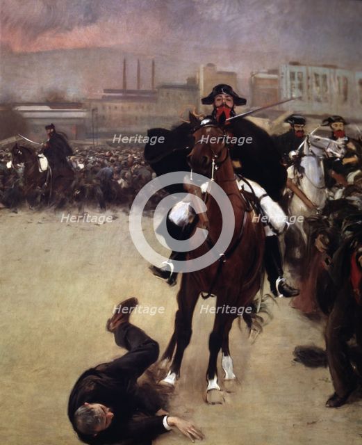  'The Charge' 1902, oil Painting by Ramon Casas.
