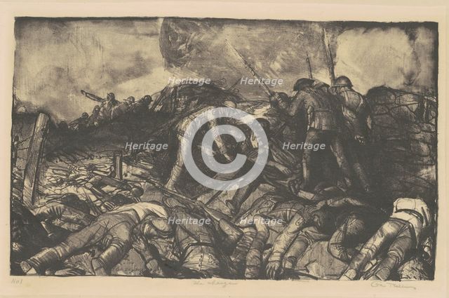 The Charge, 1918. Creator: George Wesley Bellows.