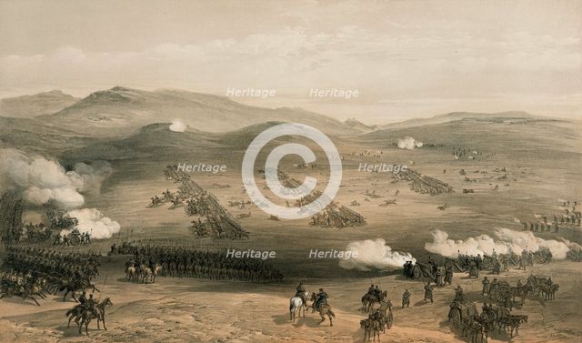 The Charge of the Light Brigade at the Battle of Balaclava, 25 October 1854, 19th century. Artist: William Simpson