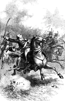 The Charge of Pulaski, c1880