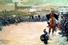 The Charge study for the painting, work by Ramon Casas