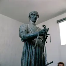 The Charioteer Bronze, Delphi, Greece, c475BC-470 BC