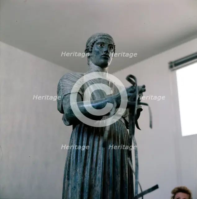 The Charioteer Bronze, Delphi, Greece, c475BC-470 BC. Artist: Unknown.