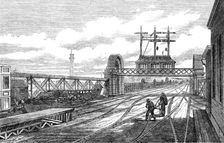 The Charing-Cross Railway: the signal station on the north end of the bridge, 1864. Creator: Unknown