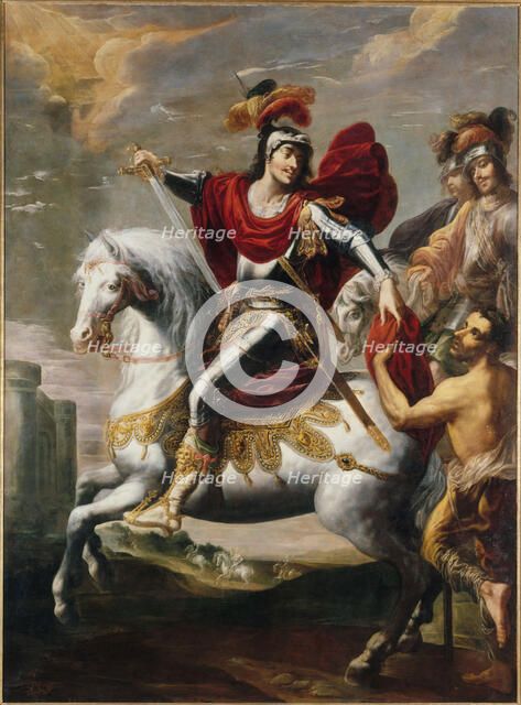 The charity of Saint Martin, between 1624 and 1636. Creator: Georges Lallemant.