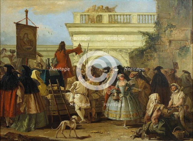 The Charlatan. Artist: Tiepolo, Giandomenico (1727-1804)