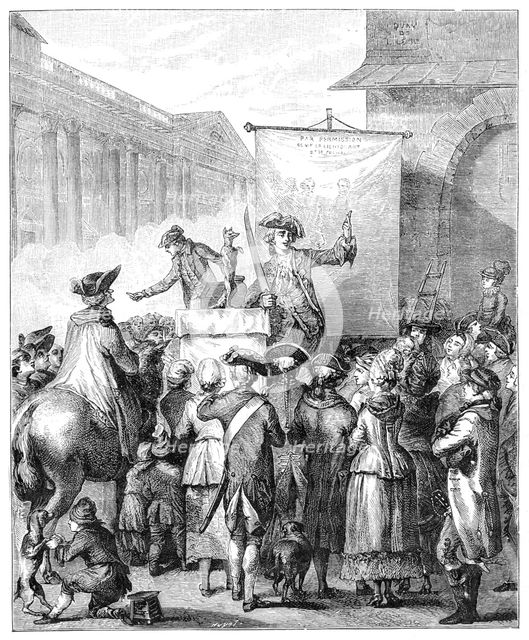 The Charlatan At The Louvre, Paris, (1885).Artist: Jean Duplessis-Bertaux