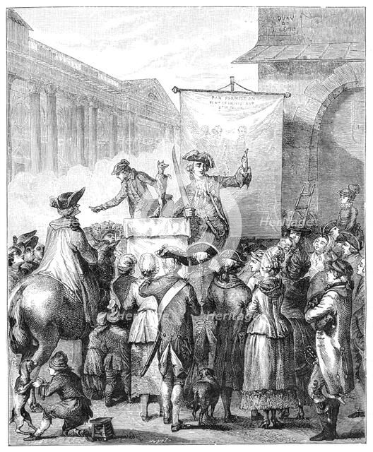 The Charlatan At The Louvre, Paris, (1885).Artist: Jean Duplessis-Bertaux