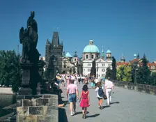 The Charles Bridge, Prague, Czech Republic. Creator: Peter Thompson