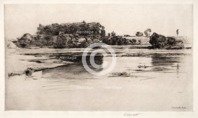 The Charles River, 1890. Creator: Charles Adams Platt (American, 1861-1933).
