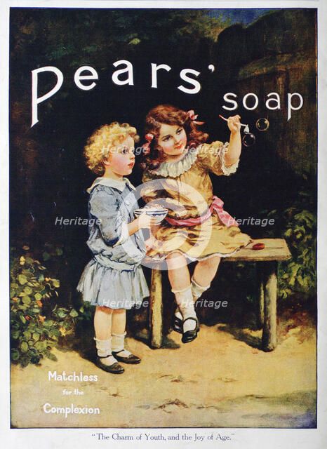 'The Charm of Youth, and the Joy of Age', Pears soap advert, 1916. Artist: Unknown