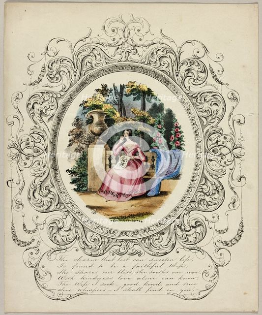 The Charm that Best Can Sweeten Life (valentine), c. 1850. Creator: Unknown.