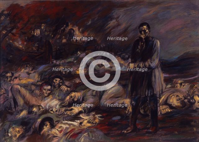 The Charnel House (Courrières). Artist: De Groux, Henry (1867-1930)