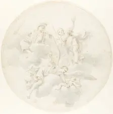 The Chastisement of Cupid by Jealousy in the Presence of Diana and Mars, 1692/1700. Creator: Unknown