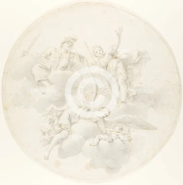The Chastisement of Cupid by Jealousy in the Presence of Diana and Mars, 1692/1700. Creator: Unknown.