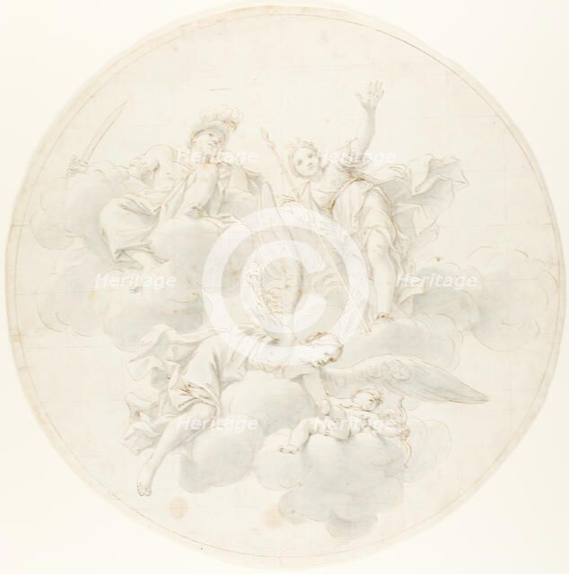 The Chastisement of Cupid by Jealousy in the Presence of Diana and Mars, 1692/1700. Creator: Unknown.