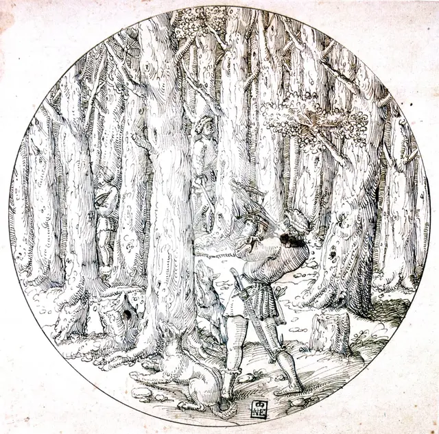 'The Chase', c1513-1553. Artist: Augustin Hirschvogel