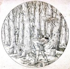 The Chase c1513-1553. Artist: Augustin Hirschvogel