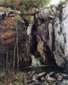The Chasm at Conches 1864. Artist: Gustave Courbet