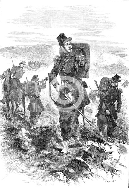 The Chasseurs de Vincennes, 1856.  Creator: Henry Duff Linton.