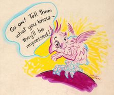 The chatterbug will get you if you don't watch out! Careless..., WWII poster, between 1939 and 1946 Creators: Central Office of Information, Unknown