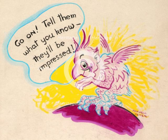 'The chatterbug will get you if you don't watch out! Careless..., WWII poster, between 1939 and 1946 Creators: Central Office of Information, Unknown.