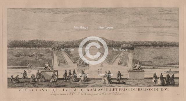 The Chateau from the Canal at Rambouillet. Creator: Jacques Rigaud (French, 1681-1754).