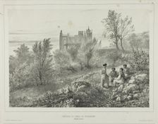 The Château of Count Woronzoff, Aloupka, Crimea, August 12, 1837, 1840. Creator: Auguste Raffet