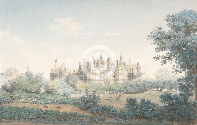 The Château of Chambord Seen from the Southwest, 18th century. Creator: Simon Mathurin Lantara.