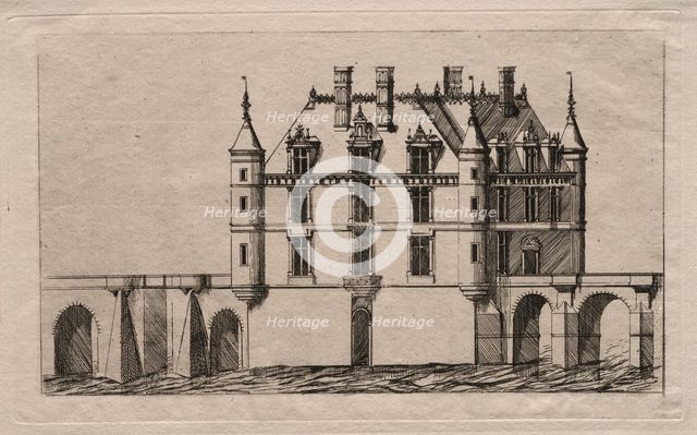 The Chateau of Chenonceau, 1856. Creator: Charles Meryon (French, 1821-1868).