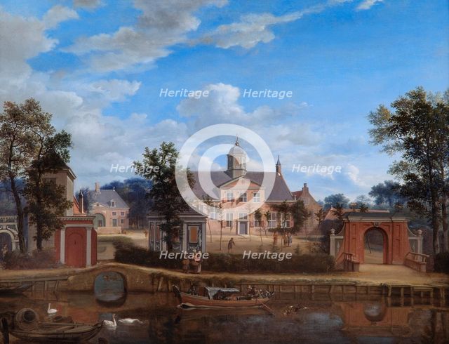 'The Chateau of Goudestein, on the River Vecht, near Maarsen', c1674. Artist: Jan van der Heyden.