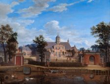 The Chateau of Goudestein, on the River Vecht, near Maarsen c1674. Artist: Jan van der Heyden