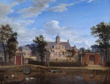 The Chateau of Goudestein, on the River Vecht, near Maarsen c1674. Artist: Jan van der Heyden